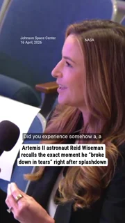 Artemis II astronaut Reid Wiseman recalls the exact moment he “broke down in tears” right after splashdown