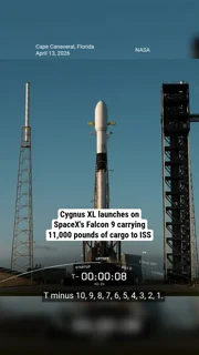 Cygnus XL launches on SpaceX's Falcon 9 carrying 11,000 pounds of cargo to ISS
