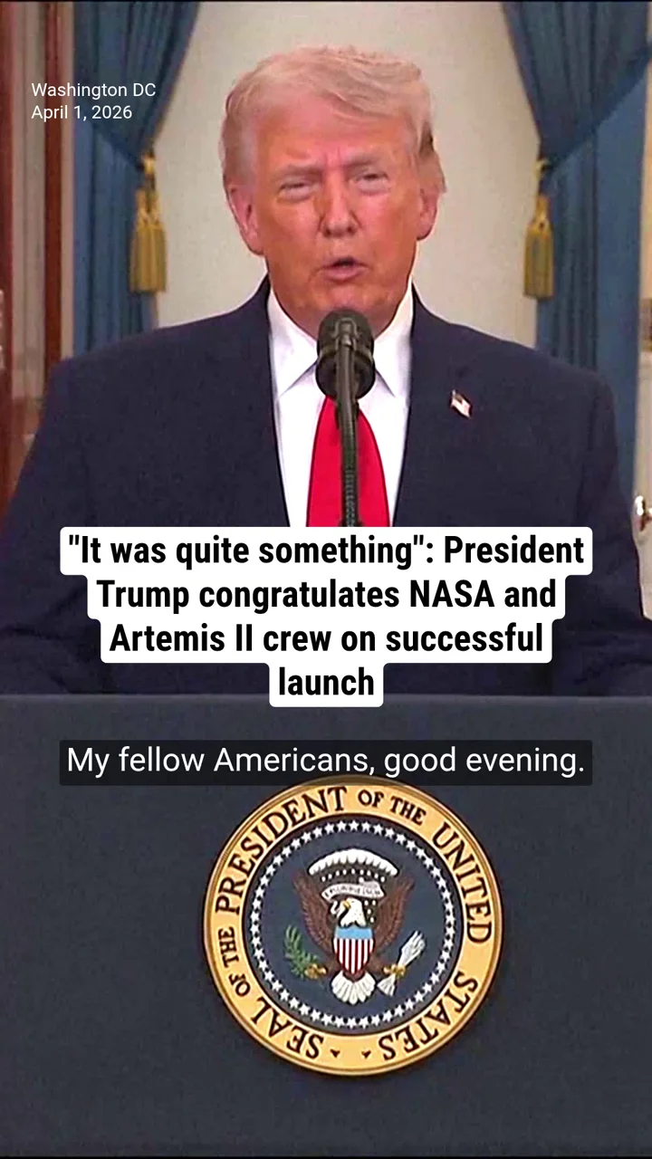 "It was quite something": President Trump congratulates NASA and Artemis II crew on successful launch