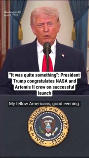 "It was quite something": President Trump congratulates NASA and Artemis II crew on successful launch