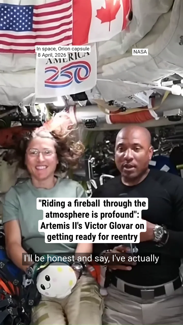 "Riding a fireball  through the atmosphere is profound": Artemis II's Victor Glovar on getting ready for reentry