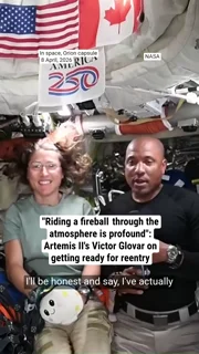 "Riding a fireball  through the atmosphere is profound": Artemis II's Victor Glovar on getting ready for reentry