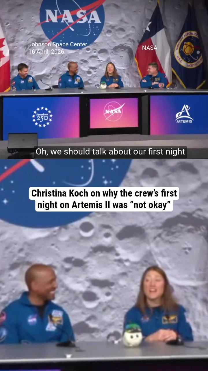 Christina Koch on why the crew’s first night on Artemis II was “not okay”