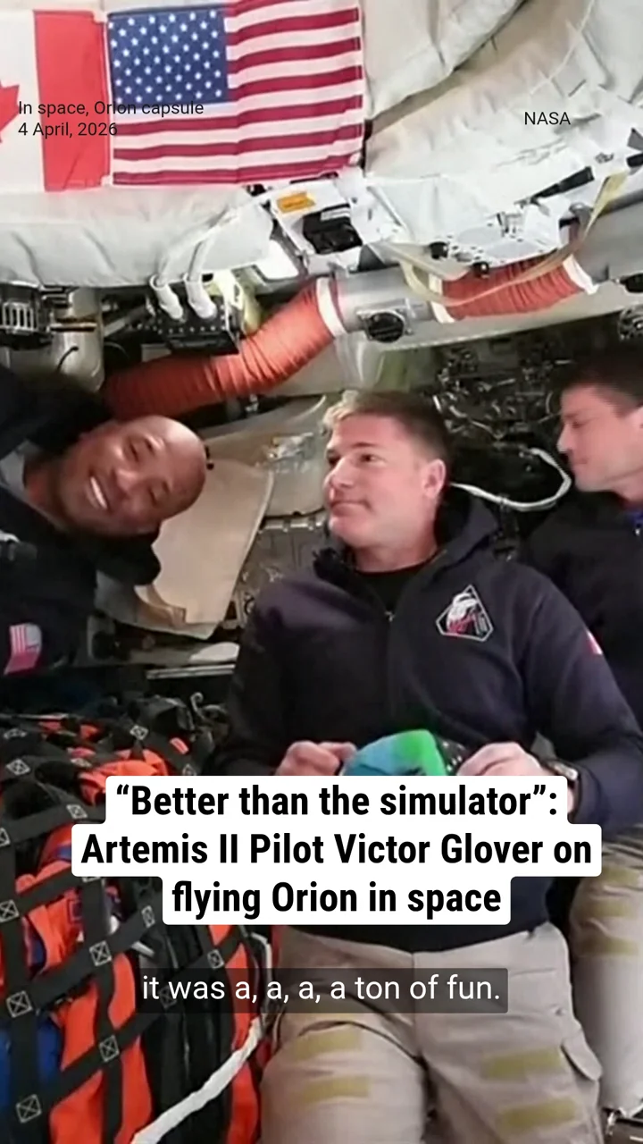 "Better than the simulator": Artemis II Pilot Victor Glover on flying Orion in space