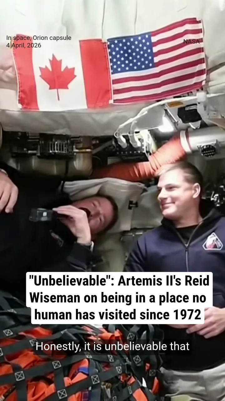 "Unbelievable": Artemis II's Reid Wiseman on being in a place no human has visited since 1972
