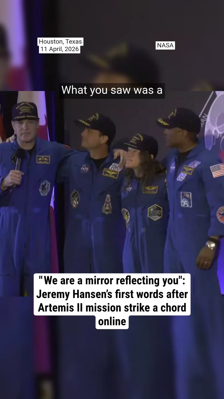 " We are a mirror reflecting you": Jeremy Hansen’s first words after Artemis II mission strike a chord online