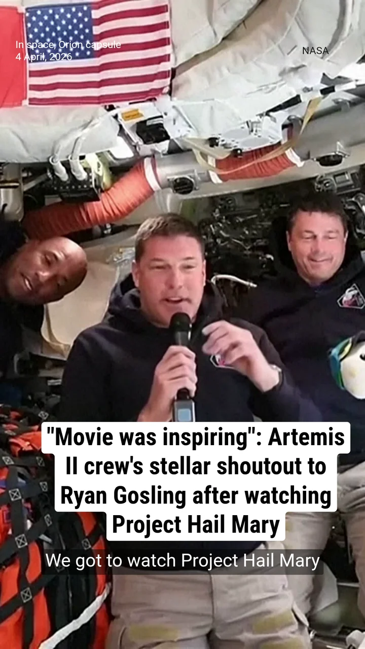 "Movie was inspiring": Artemis II crew's stellar shoutout to Ryan Gosling after watching Project Hail Mary