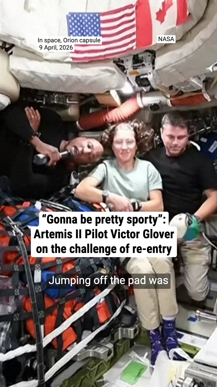 "Gonna be pretty sporty": Artemis II Pilot Victor Glover on the challenge of re-entry