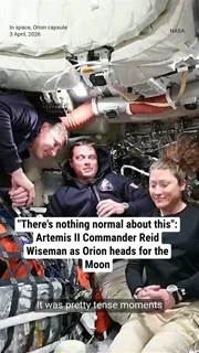 "There's nothing normal about this": Artemis II Commander Reid Wiseman as Orion heads for the Moon