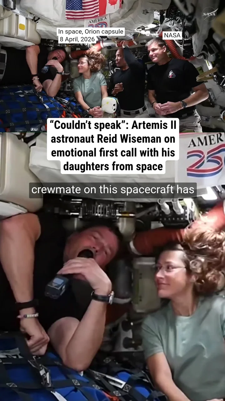 “Couldn’t speak”: Artemis II astronaut Reid Wiseman on emotional first call with his daughters from space