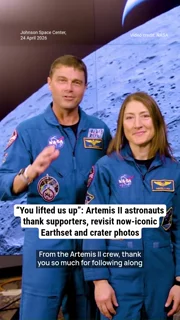 “You lifted us up”: Artemis II astronauts thank supporters, revisit now-iconic Earthset and crater photos