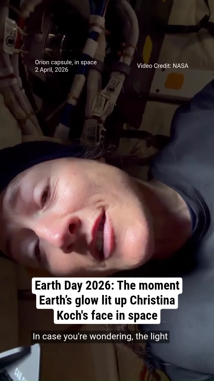 Earth Day 2026: The moment Earth’s glow lit up Christina Koch's face in space