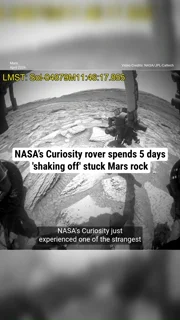 NASA’s Curiosity rover spends 5 days 'shaking off' stuck Mars rock