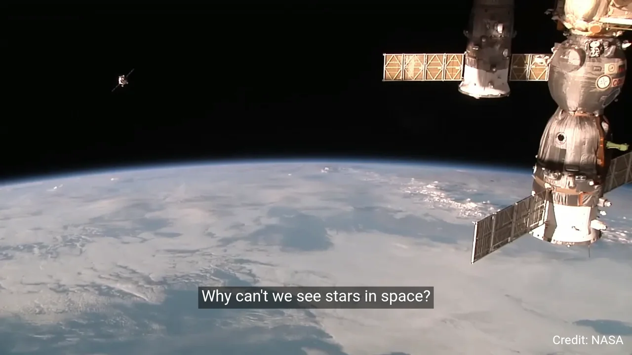 Why can't we see stars in space?