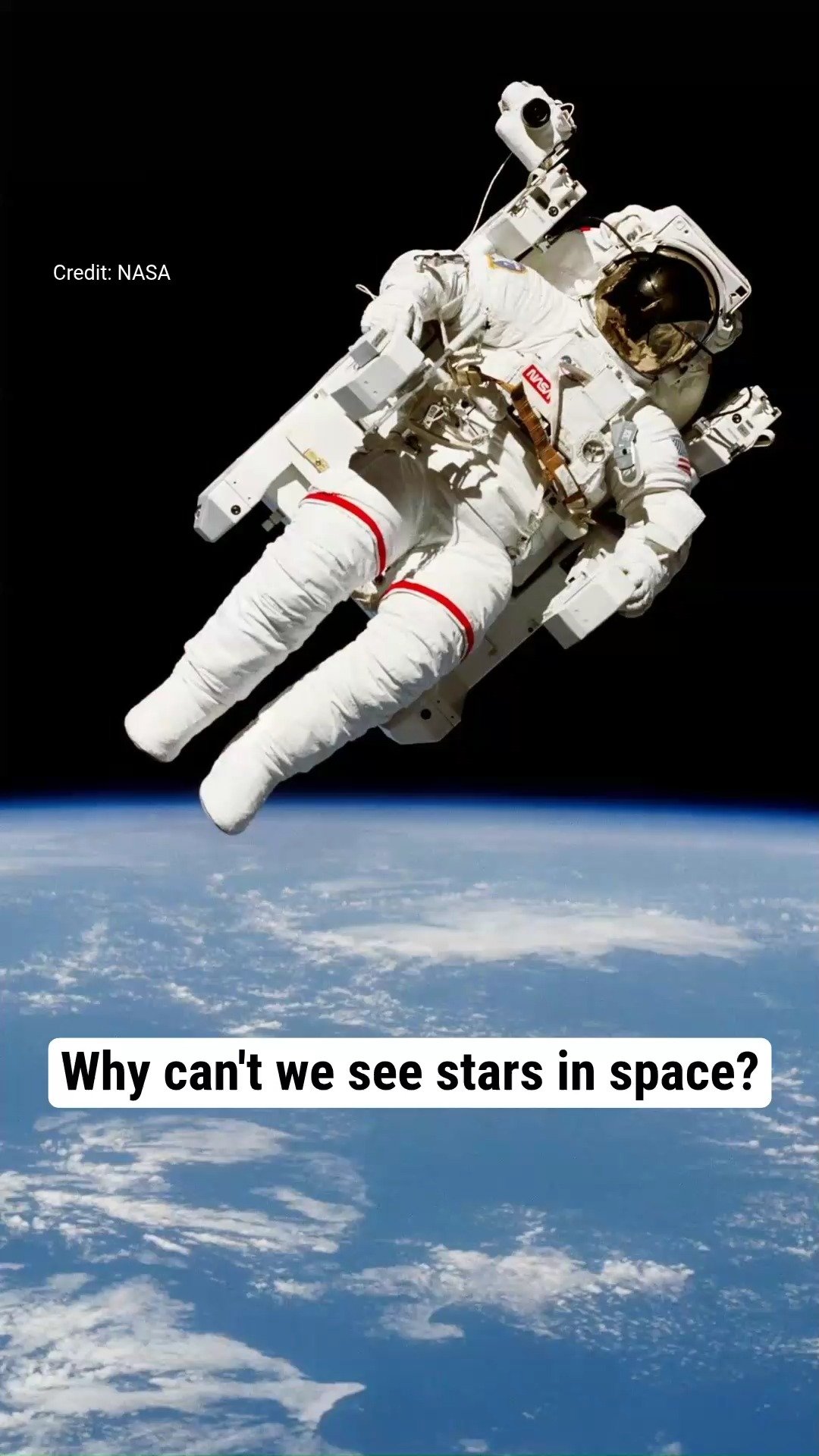 Why can't we see stars in space?