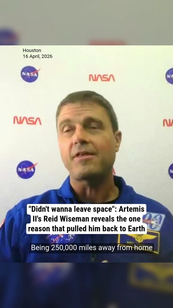 "Didn't wanna leave space": Artemis II's Reid Wiseman reveals the one reason that pulled him back to Earth