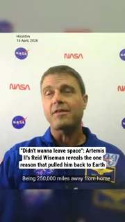 "Didn't wanna leave space": Artemis II's Reid Wiseman reveals the one reason that pulled him back to Earth