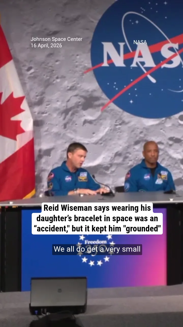 Reid Wiseman says wearing his daughter’s bracelet in space was an “accident," but it kept him "grounded"