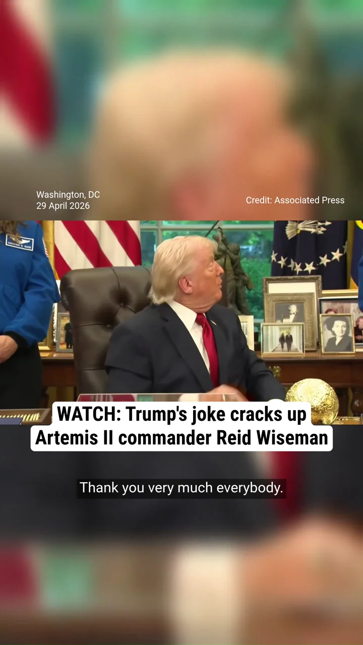 Trump's joke cracks up Artemis II commander Reid Wiseman