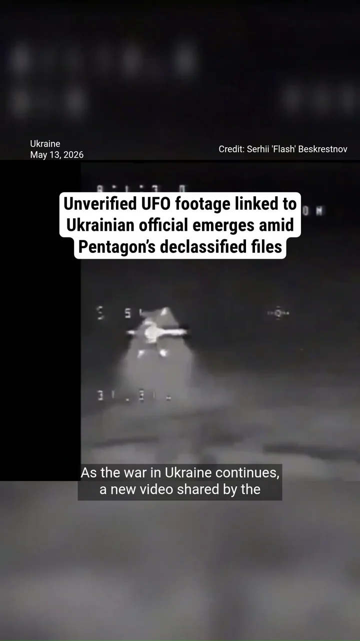 Unverified UFO footage linked to Ukrainian official emerges amid Pentagon’s declassified files