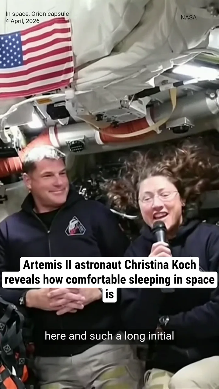 Artemis II astronaut Christina Koch reveals how comfortable sleeping in space is