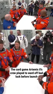 The card game Artemis II's crew played to ward off bad luck before launch