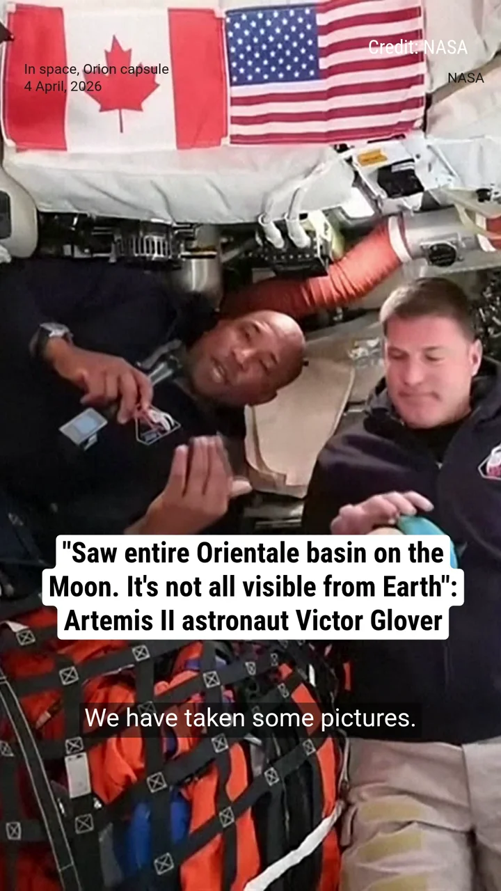 "Saw entire Orientale basin on the Moon. It's not all visible from Earth": Artemis II astronaut Victor Glover